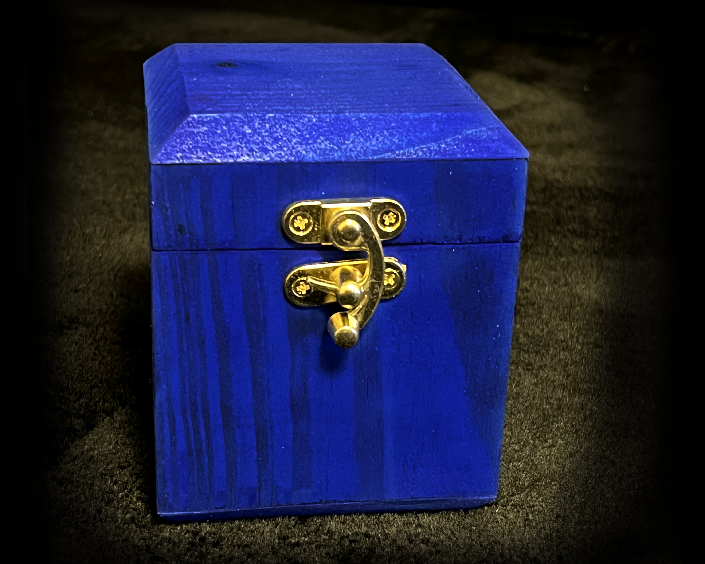 Blue Trading Card Box – Timber Box Creations
